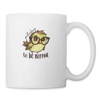 Pretending to be normal - Coffee/Tea Mug - white - Right