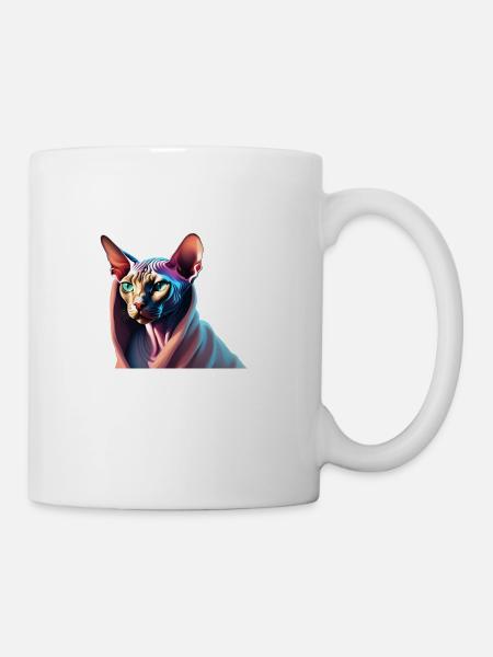 Sphynx Breed Cat - Coffee/Tea Mug - white