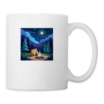 Camping Under the Stars - Coffee/Tea Mug - white - Right