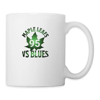 maple leafs vs blues - Coffee/Tea Mug - white - Right