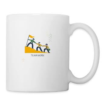 Team work Exclusive design, team spirit - Coffee/Tea Mug - white - Right