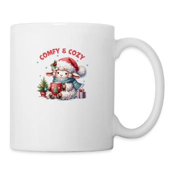 Comfy Cozy, Cute Christmas - Coffee/Tea Mug - white - Right