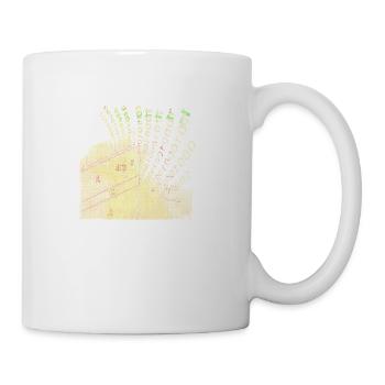 Glitch Art Geodesy – Digital Binary Map Design - Coffee/Tea Mug - white - Right