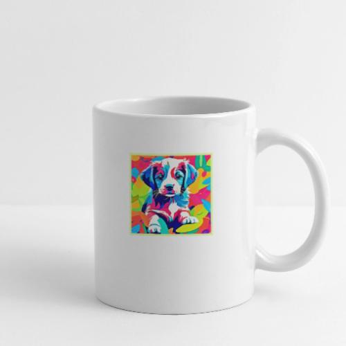 Colorful Puppy Artwork - Coffee/Tea Mug