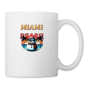 Miami Beach Design - Coffee/Tea Mug - white - Right