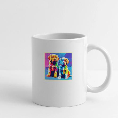 Rainbow Pups: Playful Duo - Coffee/Tea Mug