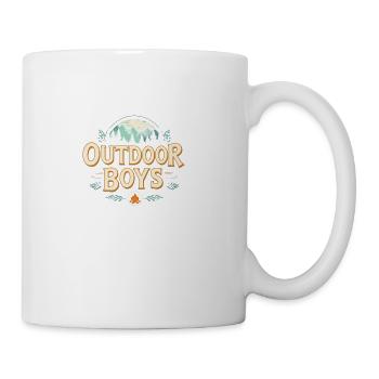 Outdoor boys - Coffee/Tea Mug - white - Right