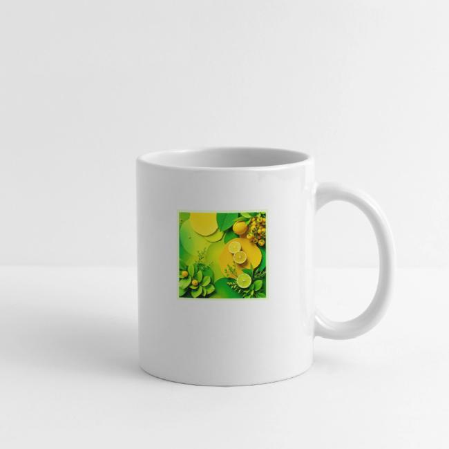 Abstract Lemon Lime Nature Art