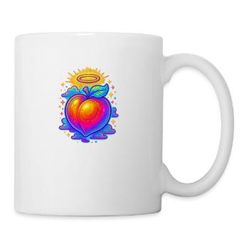 Neon peach divine - Coffee/Tea Mug - white - Right