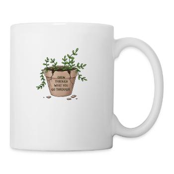 Grow Through What You Go Through - Coffee/Tea Mug - white - Right