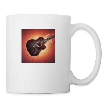 acoustic guitar -Knightman5000 original art work - Coffee/Tea Mug - white - Right