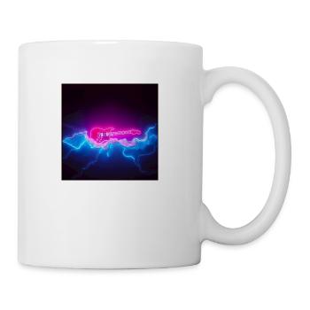 Knightman 5000 original art work 2025- neon guitar - Coffee/Tea Mug - white - Right