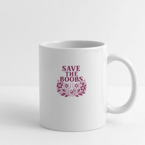 Save the boobs floral - Coffee/Tea Mug