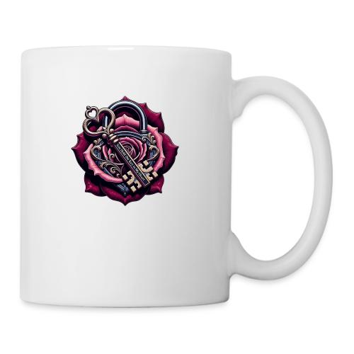 You Hold the Key to My Heart Rose Lock T-Shirt - Coffee/Tea Mug