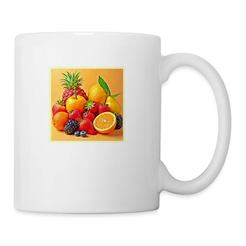 Fresh Bounty: Vibrant Fruit Harvest Art - Coffee/Tea Mug