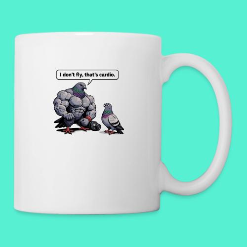 I Don't Fly That's Cardio - Pigeon Meme - Coffee/Tea Mug