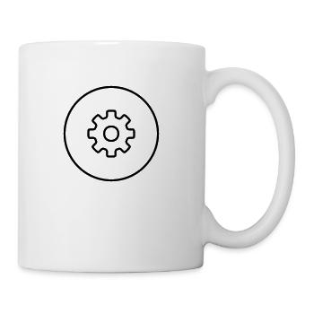 Gear Symbol - Coffee/Tea Mug - white - Right