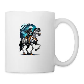 Equestrian Halloween Skeleton - Coffee/Tea Mug - white - Right