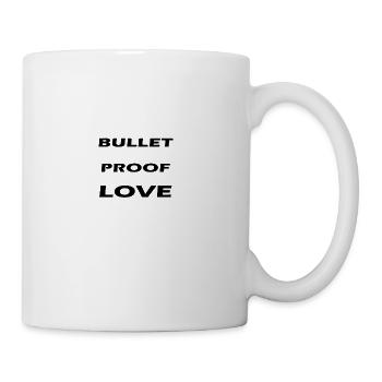 bullet proof love - Coffee/Tea Mug - white - Right