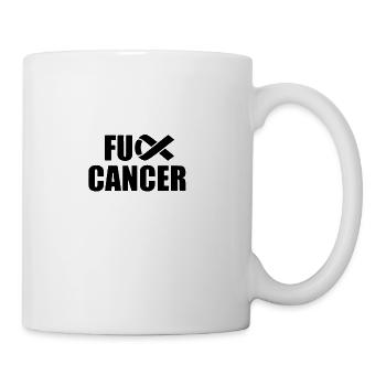 fuck cancer - Coffee/Tea Mug - white - Right