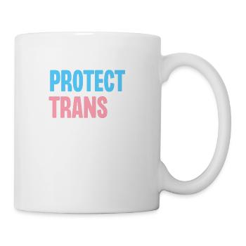 Protect Trans Kids - Coffee/Tea Mug - white - Right