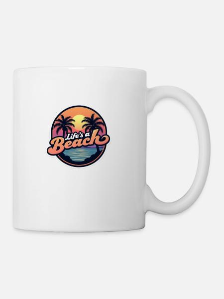 life’s a beach - Coffee/Tea Mug - white