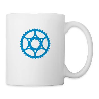 bike gear - Coffee/Tea Mug - white - Right