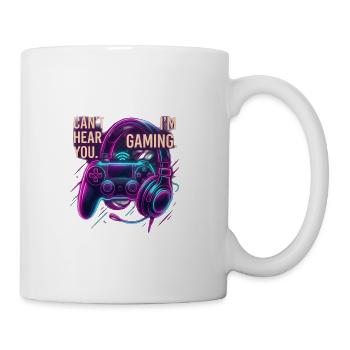 Neon Gaming Headset Can’t Hear You - Coffee/Tea Mug - white - Right