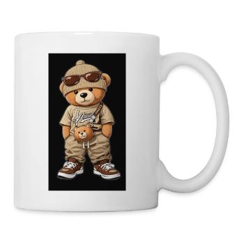 Urban Teddy Streetwear Bear - Coffee/Tea Mug - white - Right