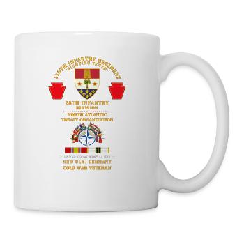 Army 110th Infantry Regiment 28th Inf Div NATO New - Coffee/Tea Mug - white - Right