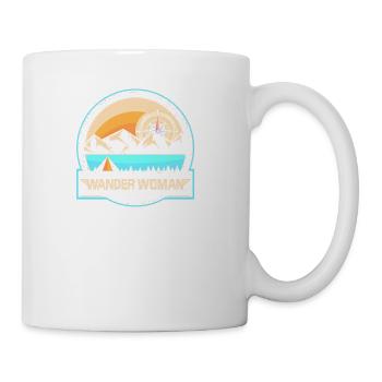 Wander Woman Camping Compass - Coffee/Tea Mug - white - Right