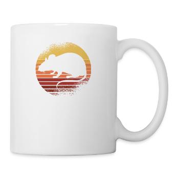 Rat Retro Funny Rat - Coffee/Tea Mug - white - Right