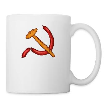 Bread With Mortadella Communism - Coffee/Tea Mug - white - Right
