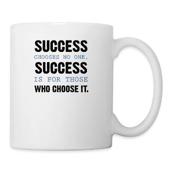 Success green yellow 70s - Coffee/Tea Mug - white - Right