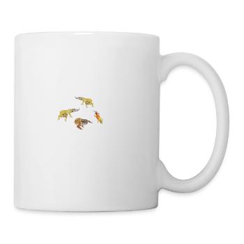 Leopard Gecko Happy Pills - Coffee/Tea Mug - white - Right