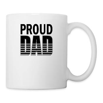 Proud Dad Father s Day - Coffee/Tea Mug - white - Right