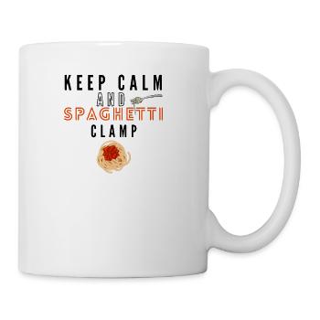 Keep Calm And Spaghetti Clamp - Coffee/Tea Mug - white - Right