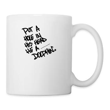 rap Quote dolphin - Coffee/Tea Mug - white - Right