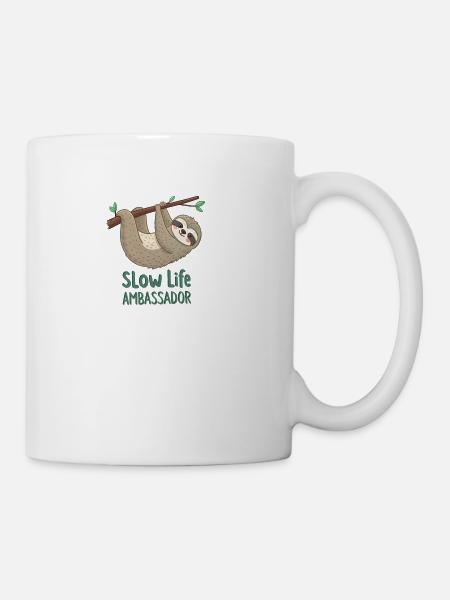 Oliver the Slow Life Ambassador - Coffee/Tea Mug - white
