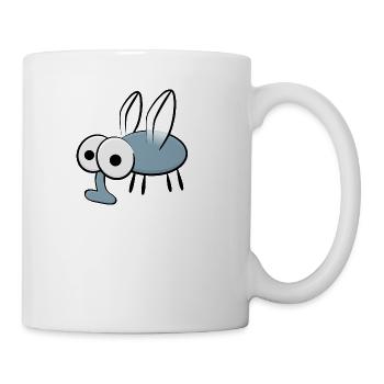 Cartoon mosquito - Coffee/Tea Mug - white - Right