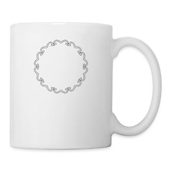 Ornamental frame 7 - Coffee/Tea Mug - white - Right