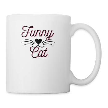 Funny Cat - Coffee/Tea Mug - white - Right