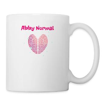 Abby Normal Brain Heart - Coffee/Tea Mug - white - Right