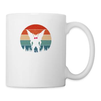 Mothman Retro - Coffee/Tea Mug - white - Right