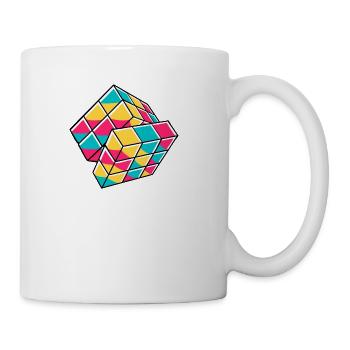 Puzzle Cube - Coffee/Tea Mug - white - Right