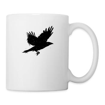 Grunge Raven - Coffee/Tea Mug - white - Right