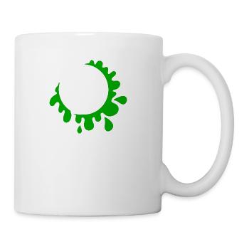 Green Slime Coffee Cup Stain - Coffee/Tea Mug - white - Right