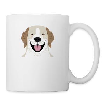Golden Retriever Mouth - Coffee/Tea Mug - white - Right