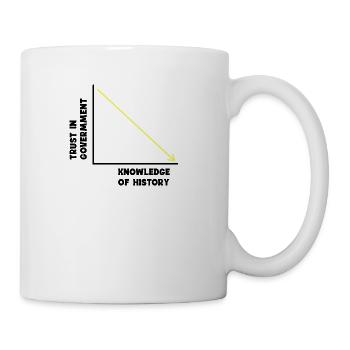 Trust In Government Knowledge Of History - Coffee/Tea Mug - white - Right