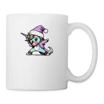Dabbing unicorn - Coffee/Tea Mug - white - Right